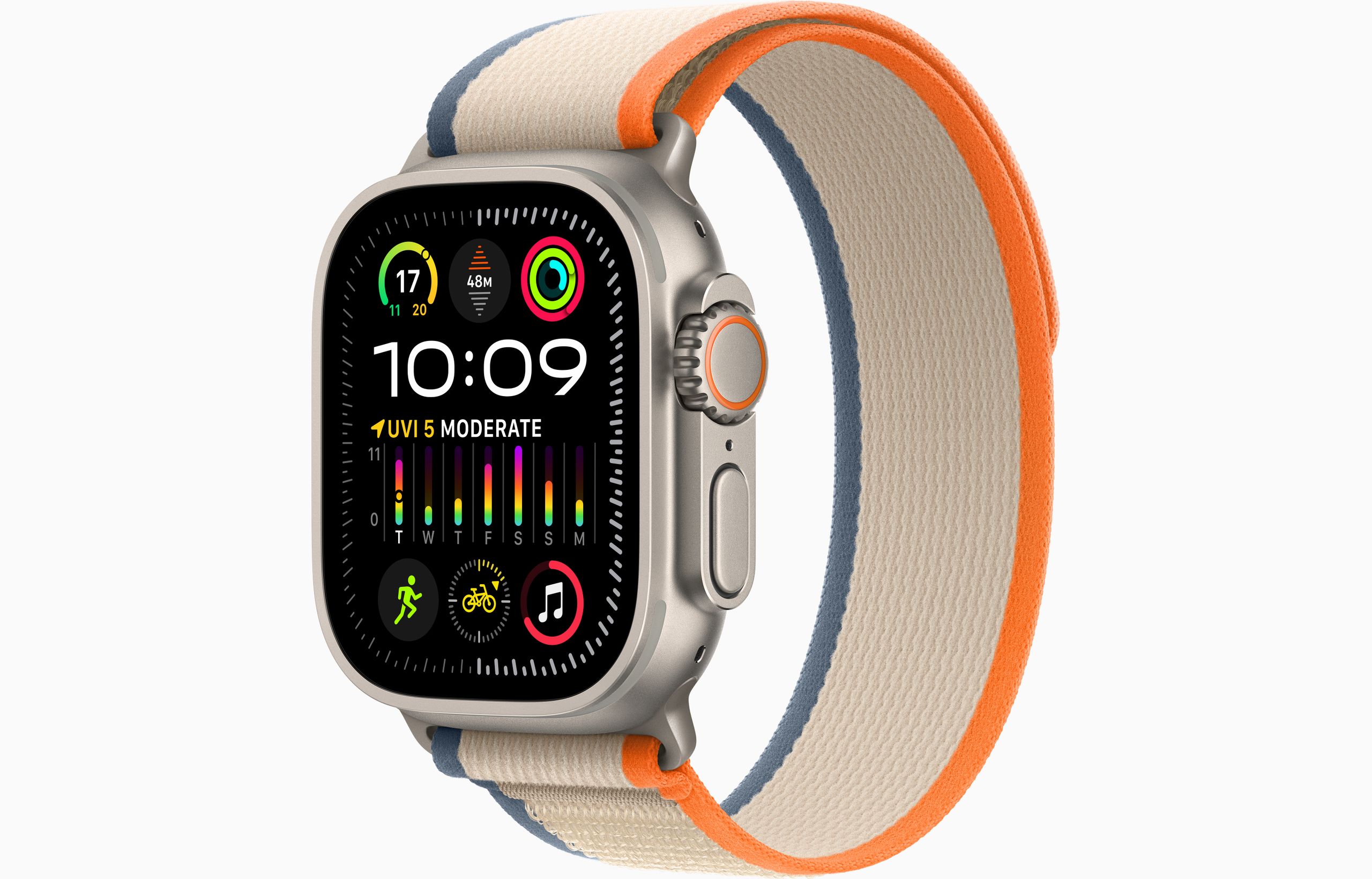 Apple Watch Ultra 2 Titanium Case with Trail Loop